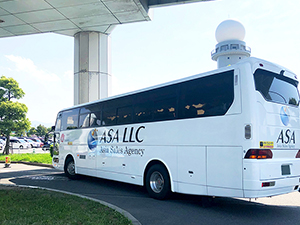 訪日外国人および国内日帰りバスツアーの車内サンプリング